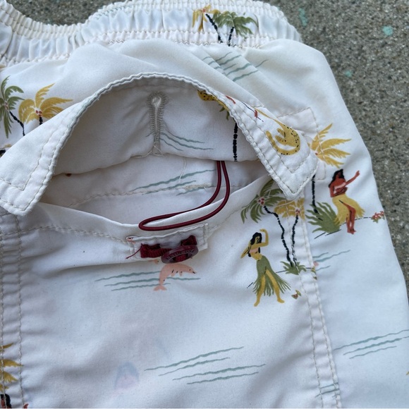 Katin Swim Trunks Hawaiian shorts size large Preowned beach pool summer vacation - Picture 6 of 9